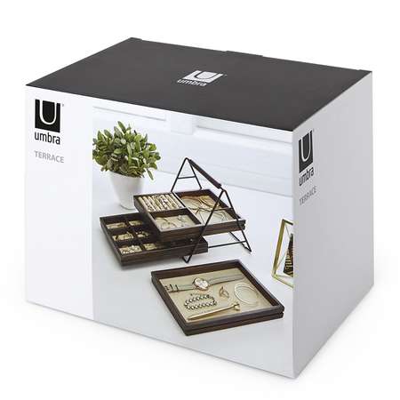 Шкатулка для украшений Umbra Terrace орех
