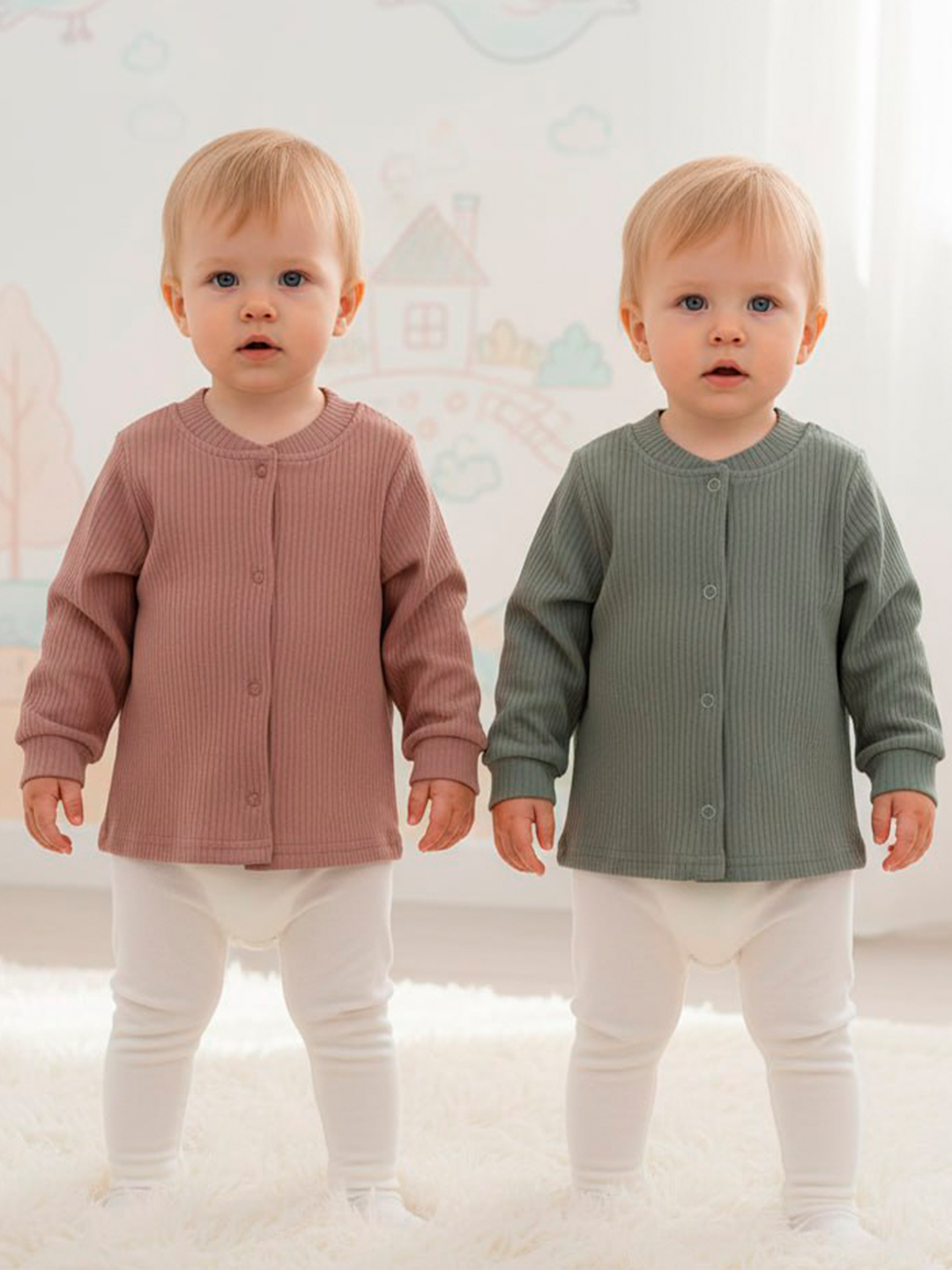 Кофточка 2 шт СовенокЯ 21-201/7-8 - фото 1