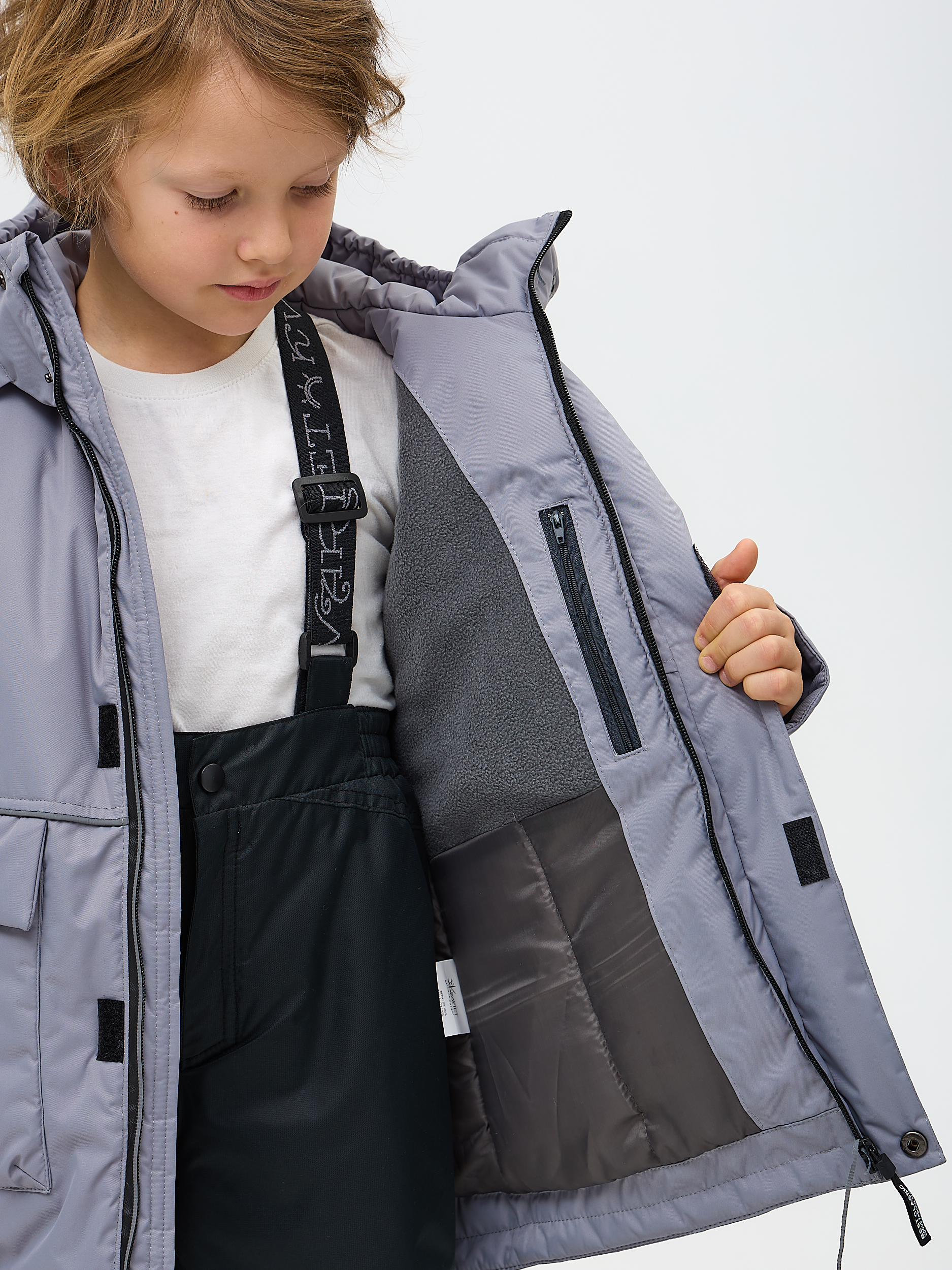 Куртка и полукомбинезон Kvartet 754 серый - фото 17