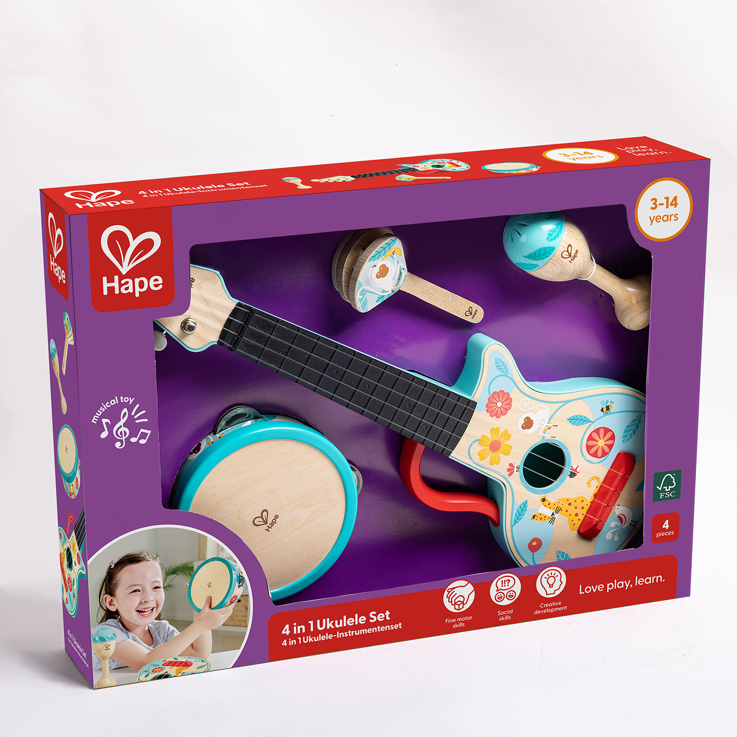 Игрушка музыкальная Hape гитара - фото 9