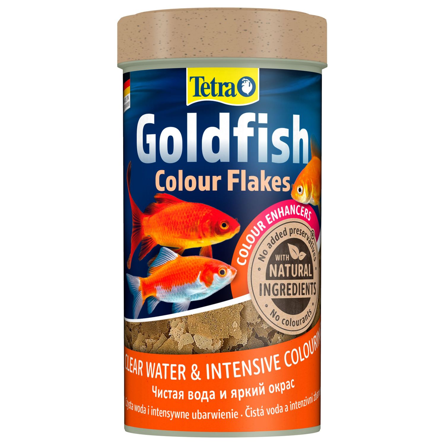 Корм для рыб Tetra Goldfish Colour золотых для улучшения окраса Хлопья 250мл - фото 1