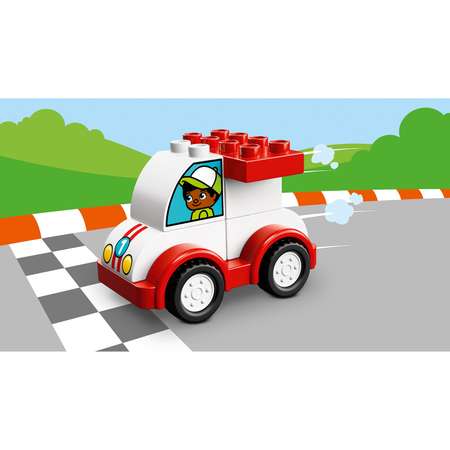 Конструктор LEGO DUPLO Мой первый гоночный автомобиль блочный
