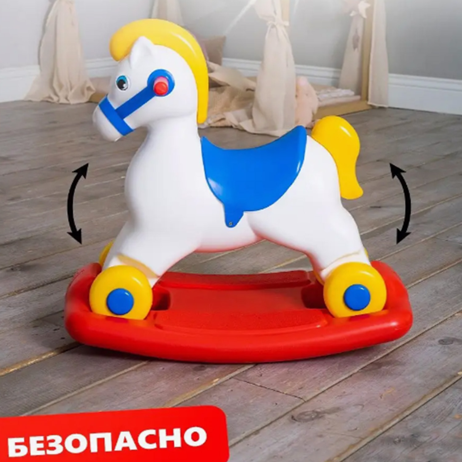 Каталка Cavallino белый - фото 4