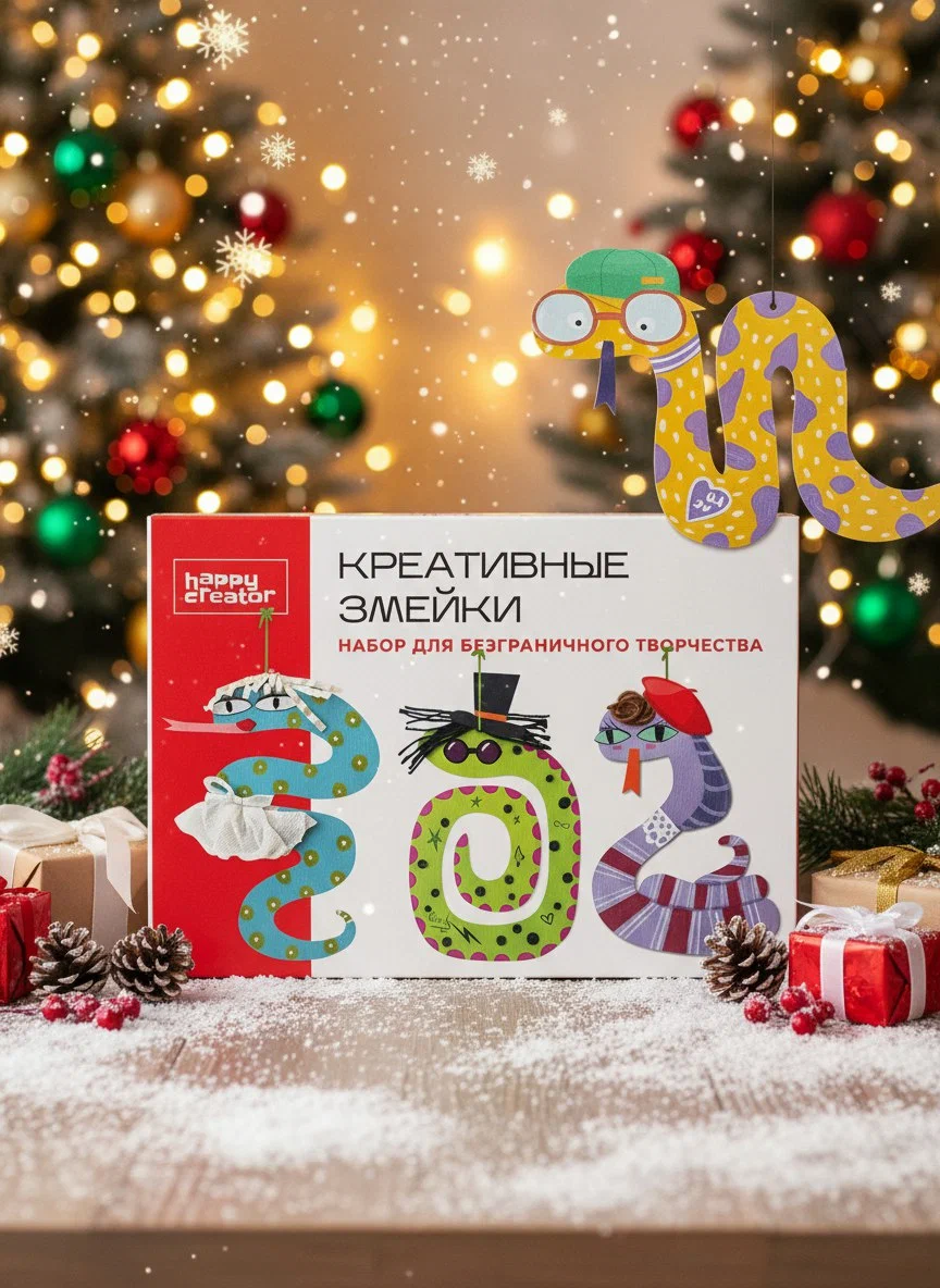 Набор для творчества HappyLine Декор Креативные змейки роспись красками - фото 1