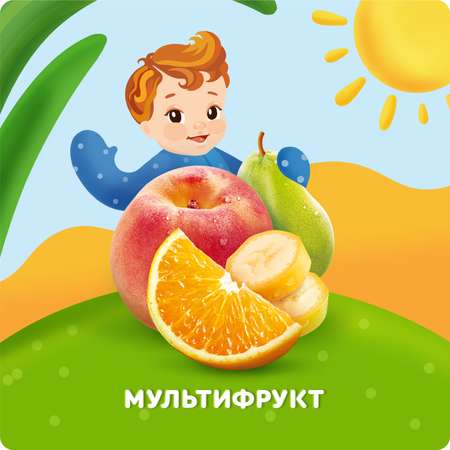 Пюре Агуша мультифрукт 90г с 6месяцев