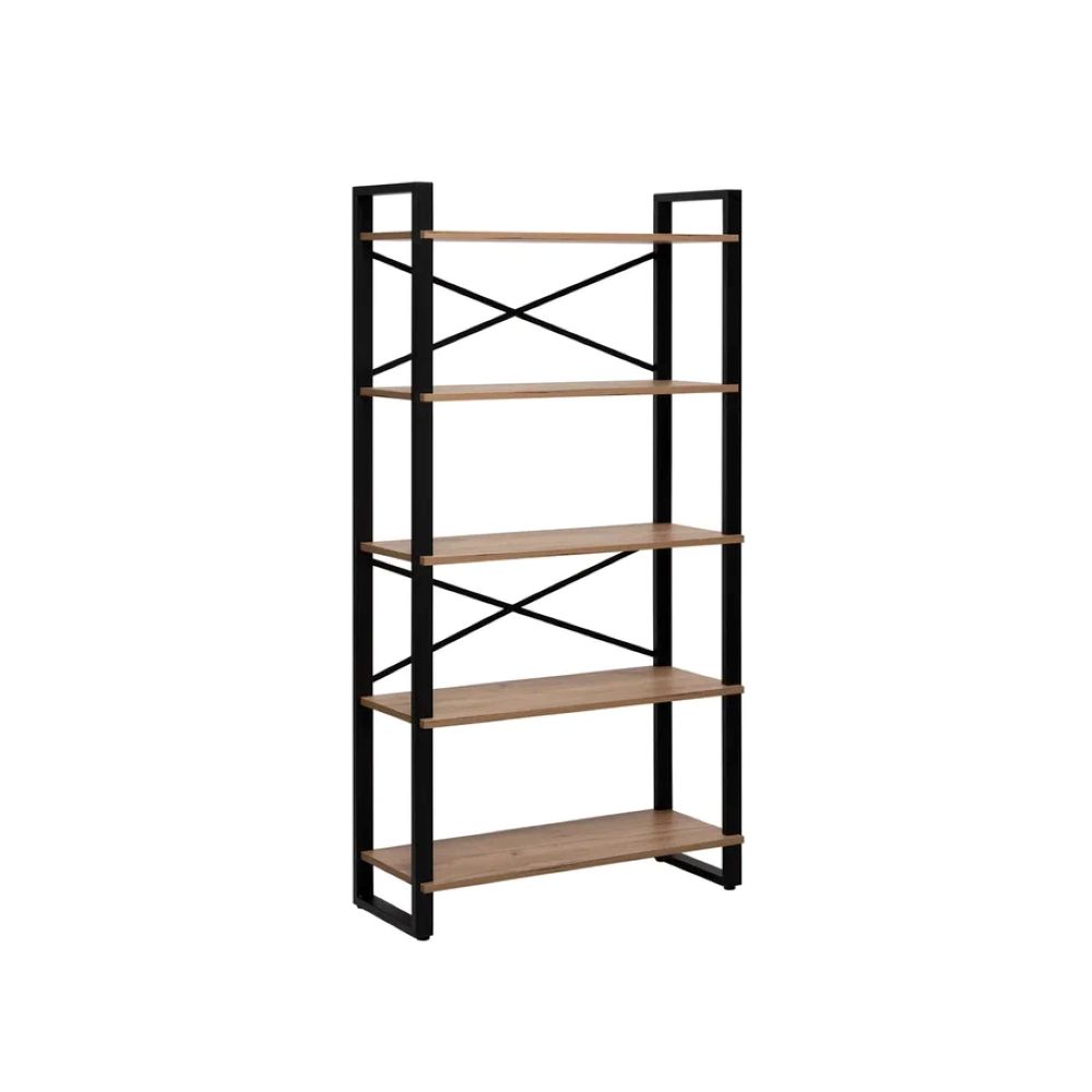 Стеллаж Leset Стилвуд 135 Черный/Дуб крафт золотой - фото 9