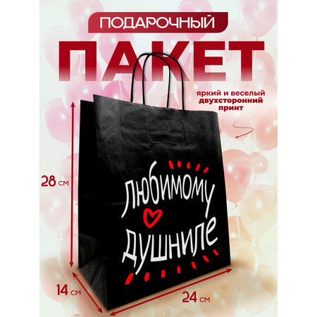 Подарочный пакет с ручками AXLER праздничный бумажный для подарков
