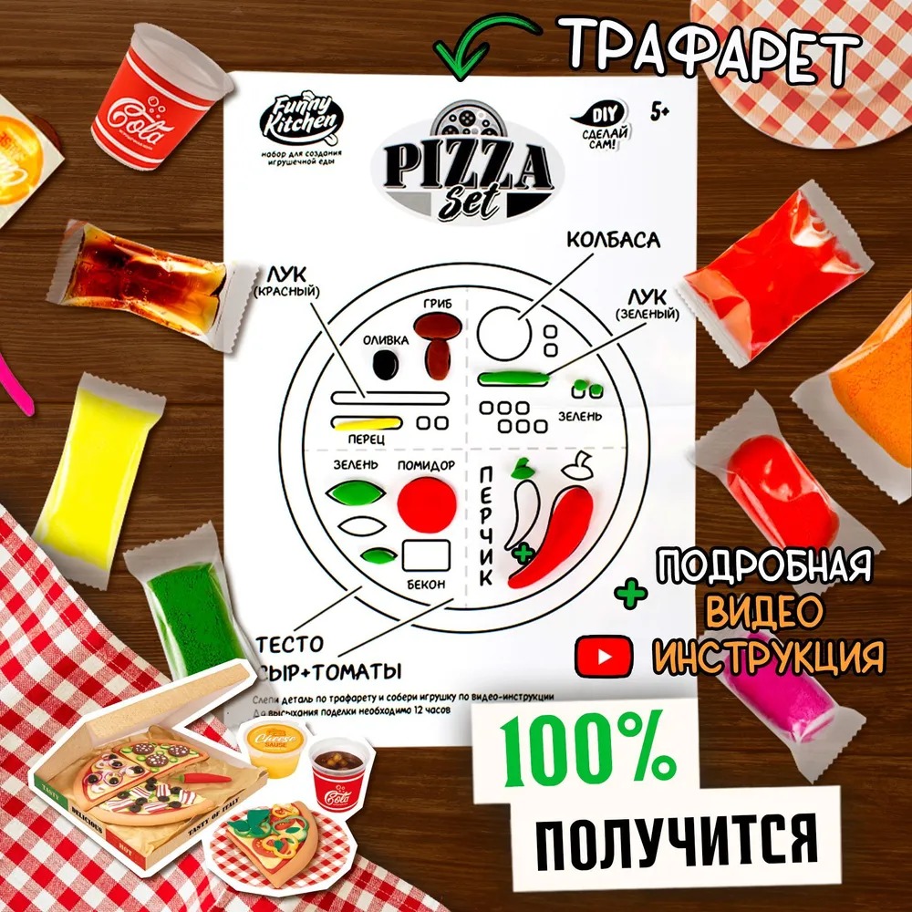 Пластилин Лепи легко Kitchen Europian воздушный в ассортименте - фото 4