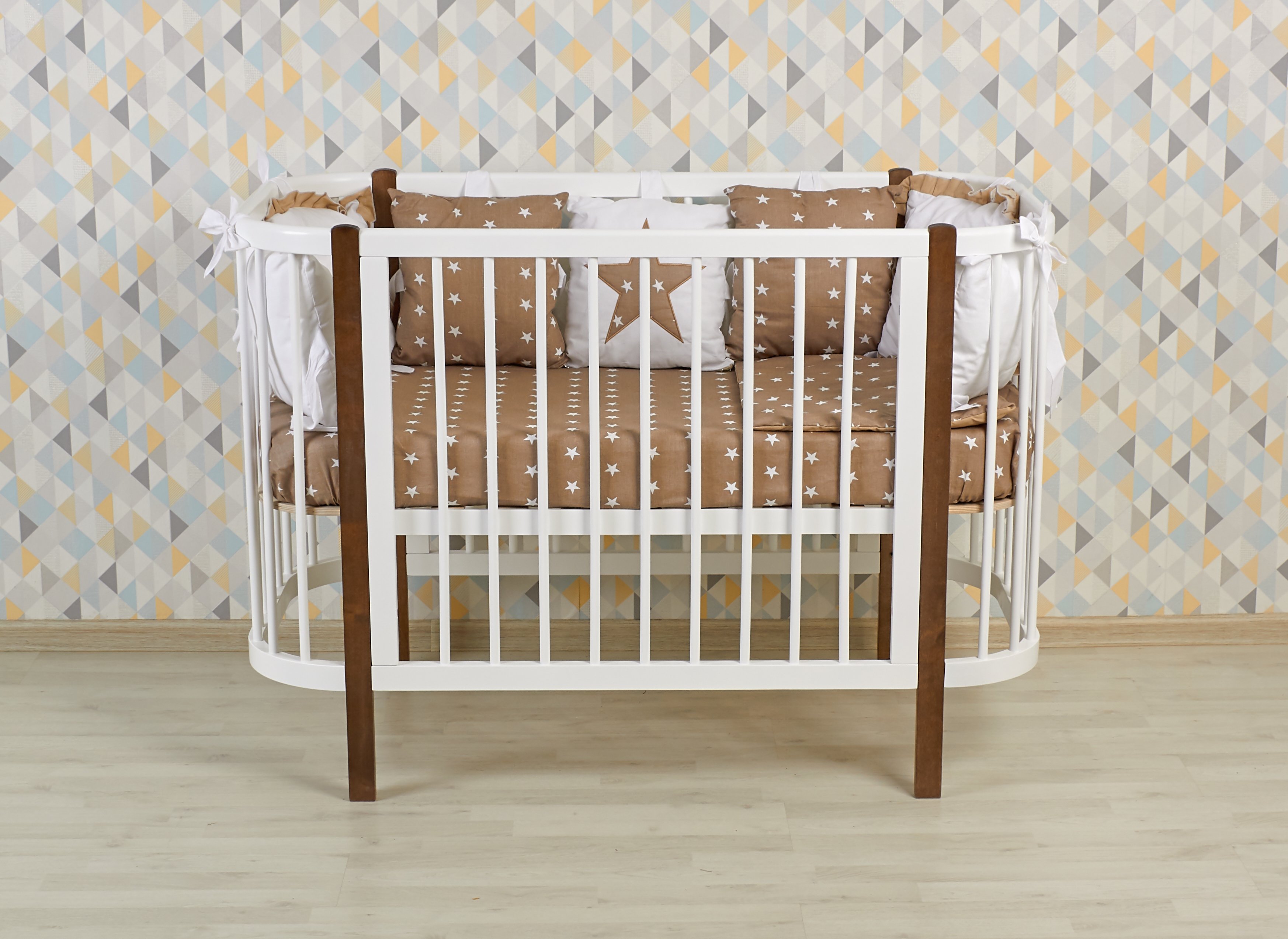 Детская кроватка Polini kids прямоугольная, продольный маятник - фото 22