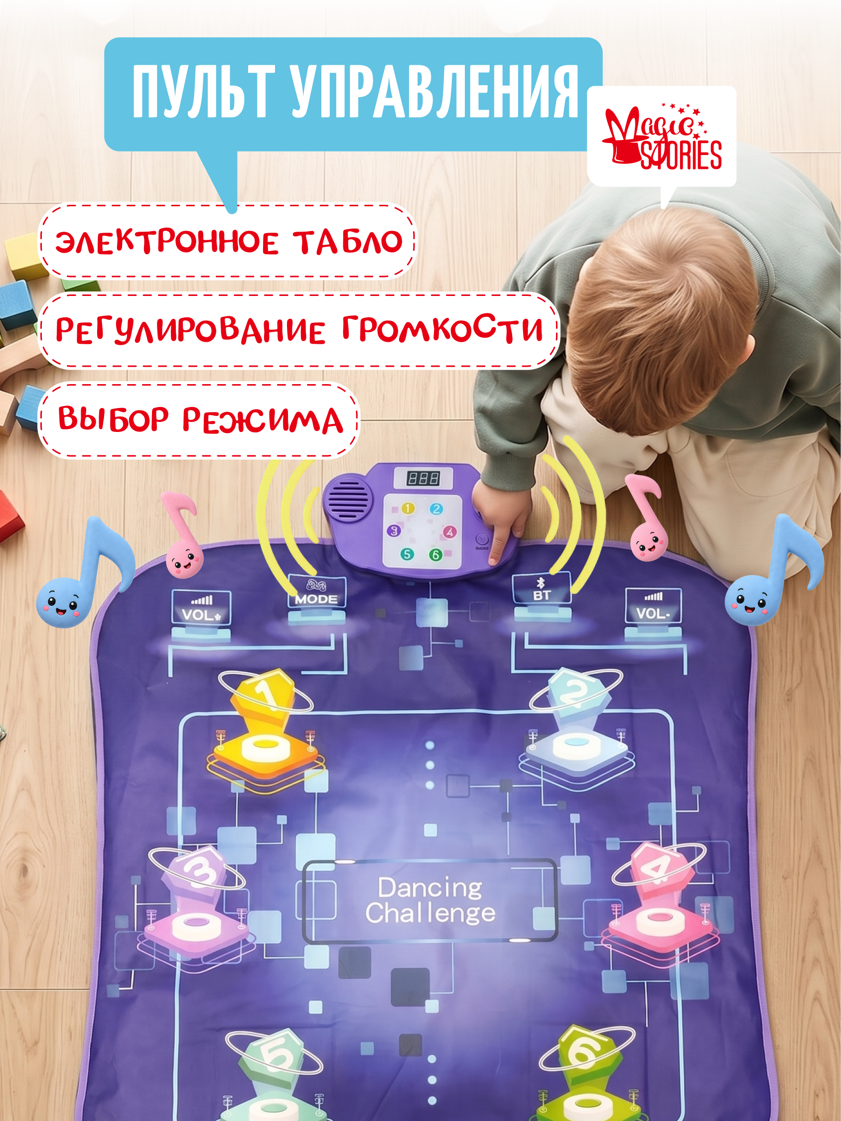 Активная игра Magic Stories Танцевальный коврик Dance - фото 9