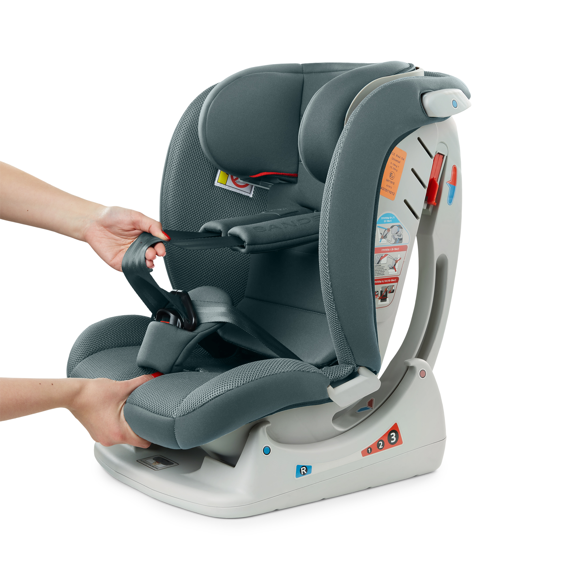 Автокресло Happy Baby Sandex 0+/1/2/3 (0-36 кг) зеленый - фото 13