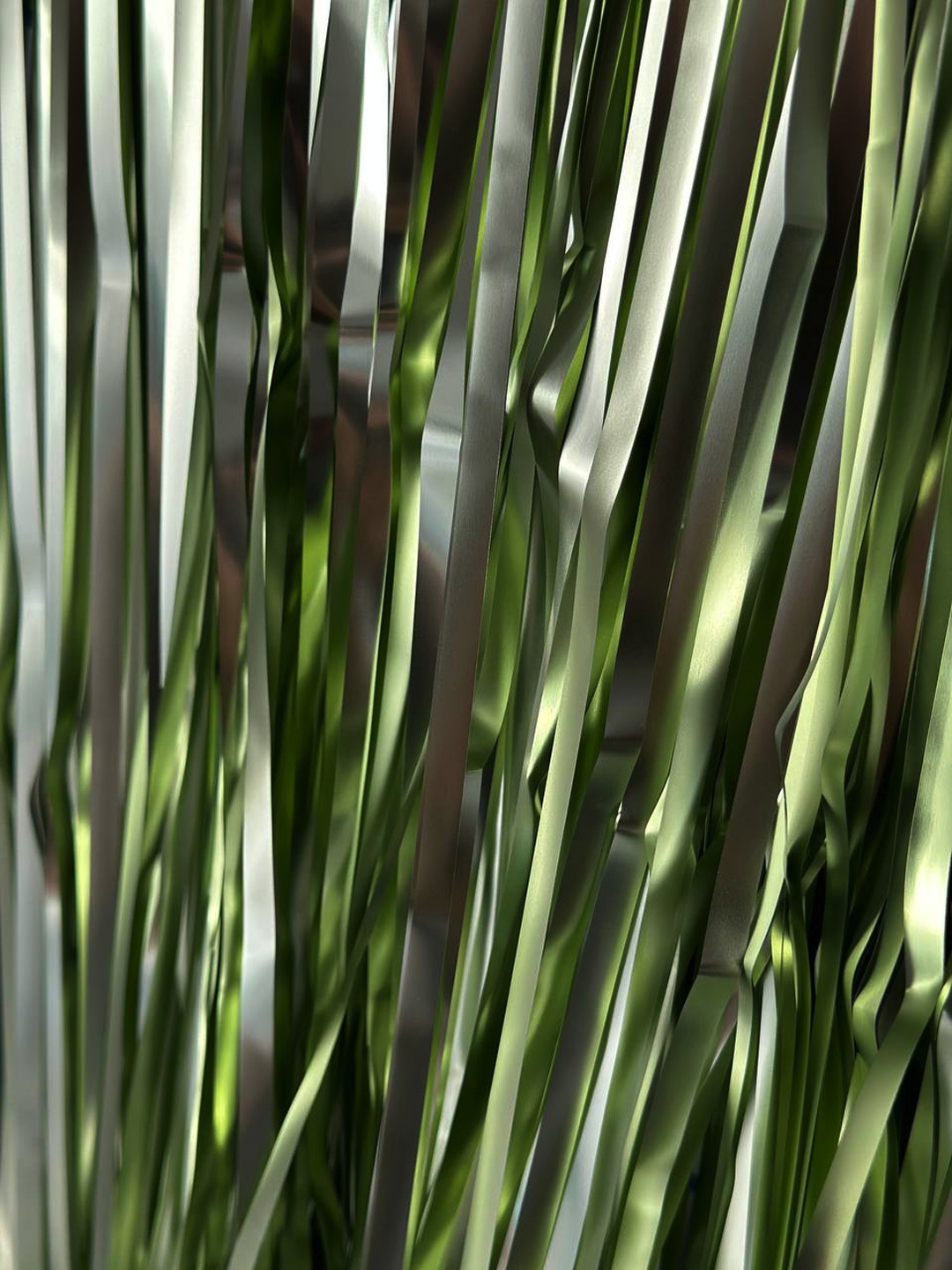 Дождик для фотозоны ZHIYU MENG матовый зеленый 2х1м 4 штуки - фото 3