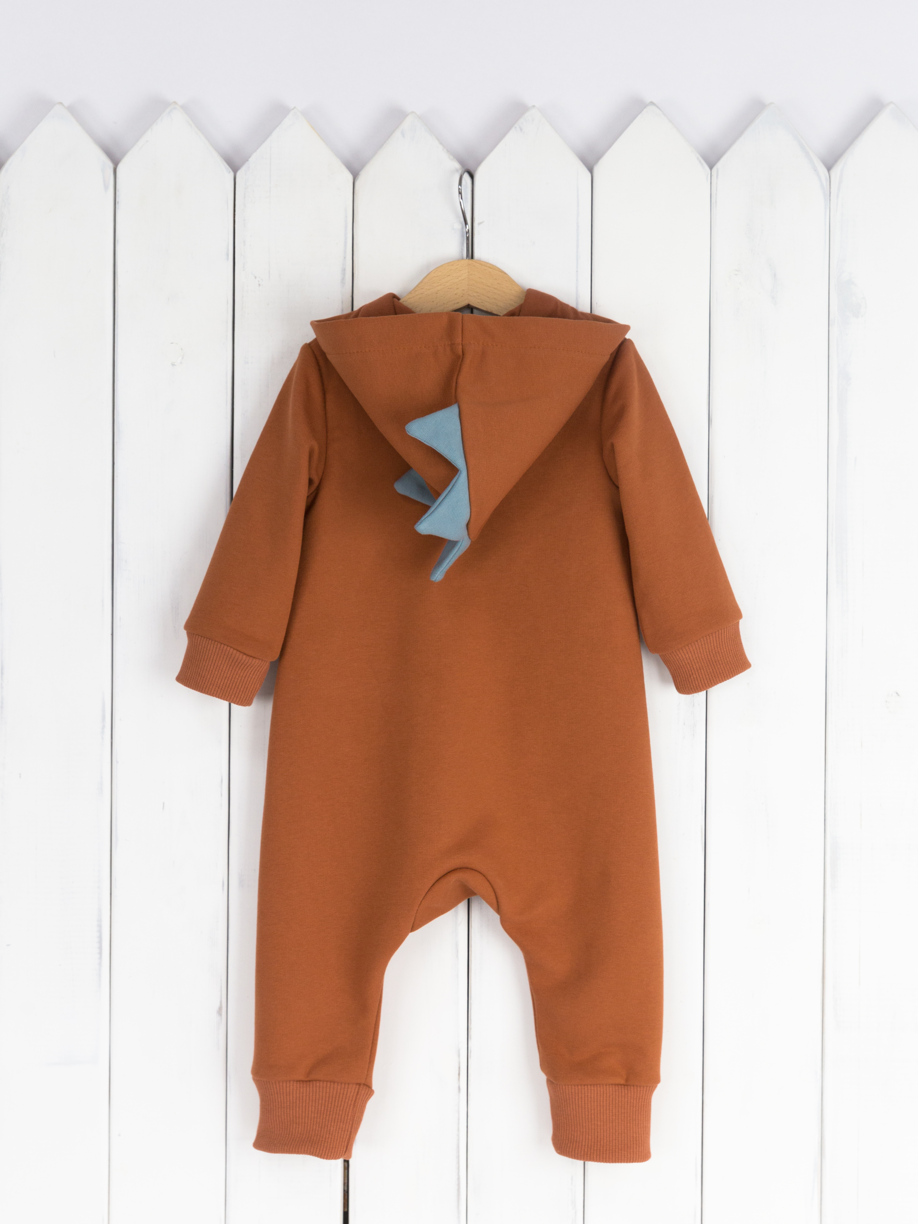 Комбинезон Baby boom К303/2-Ф динозаврик/коричневый - фото 8