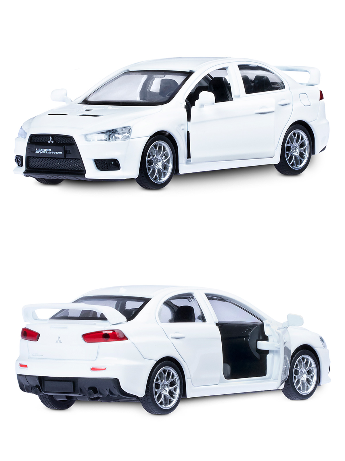 Автомобиль АВТОпанорама Mitsubishi Lancer Evolution 1:41 JB1251259 - фото 7