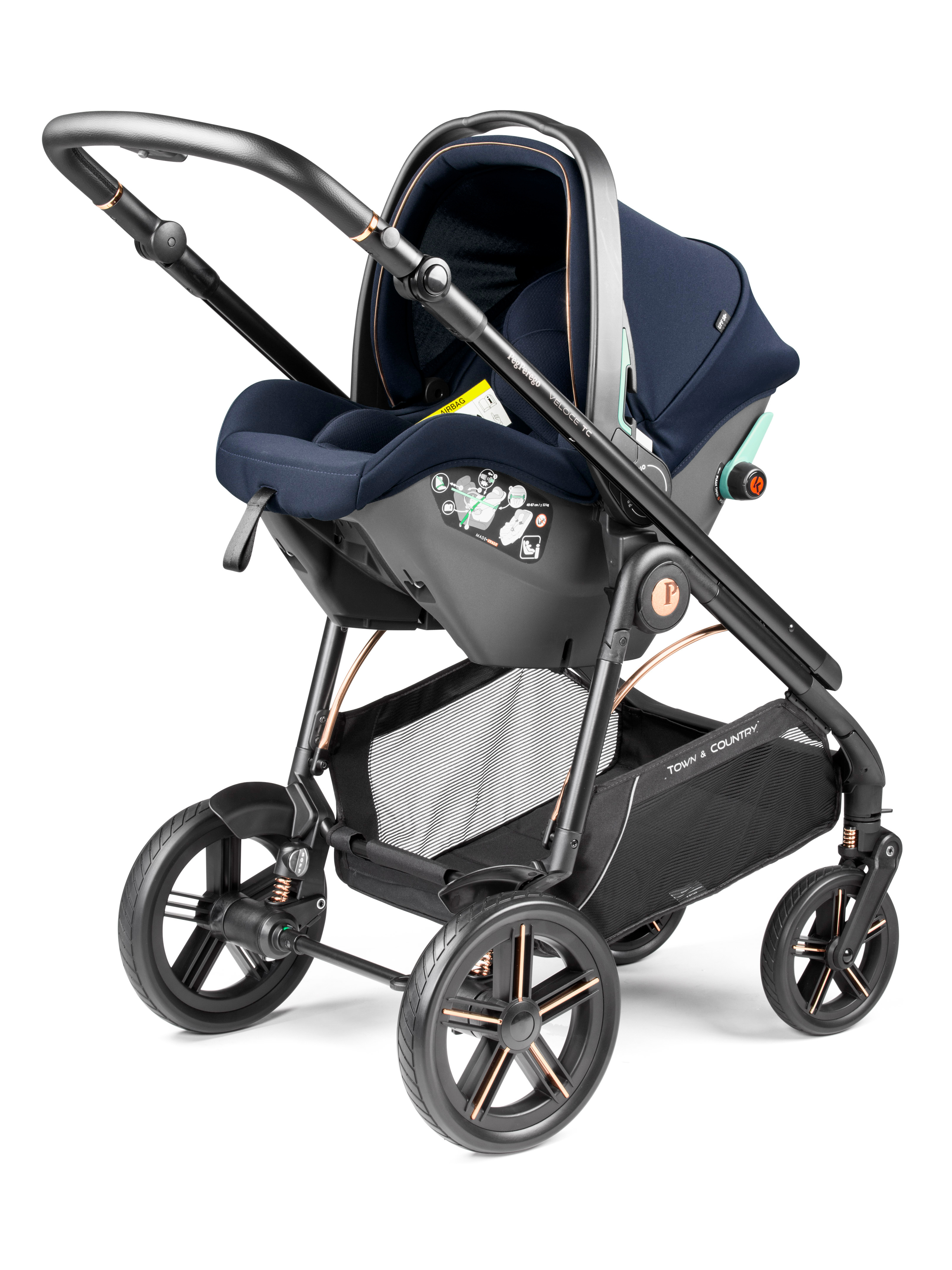 Автокресло Peg-Perego SLK 0 (0 -13 кг) синий - фото 2