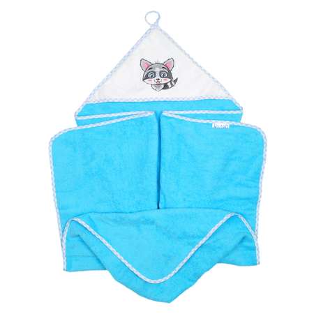 Детское полотенце Uviton с уголком Baby Енотик 100х100 см