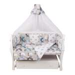 Комплект постельного белья Amarobaby Велосипедисты 7 предм.