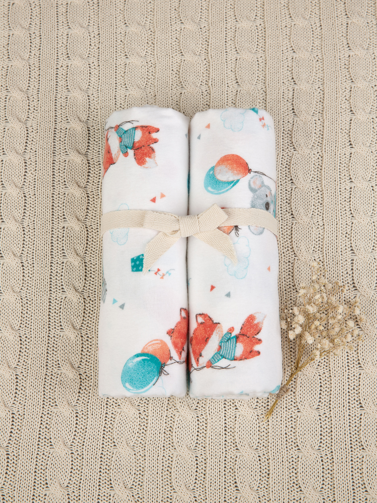 Пелёнка Чудо-Чадо фланель 90х120 см 2 шт. - фото 11