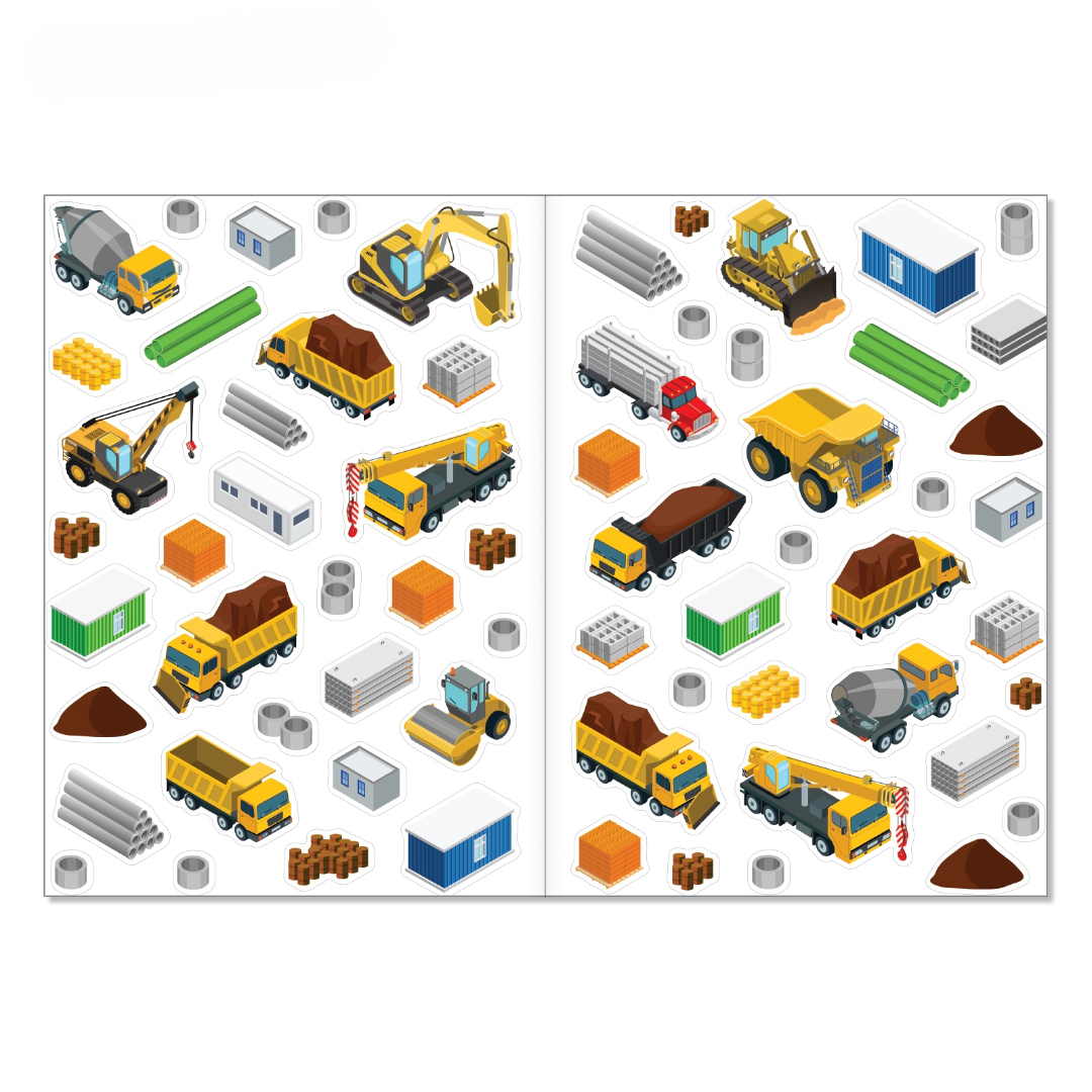 Книжное комплектное издание Буква-ленд с многоразовыми наклейками Такие разные машины А4 2 шт - фото 3