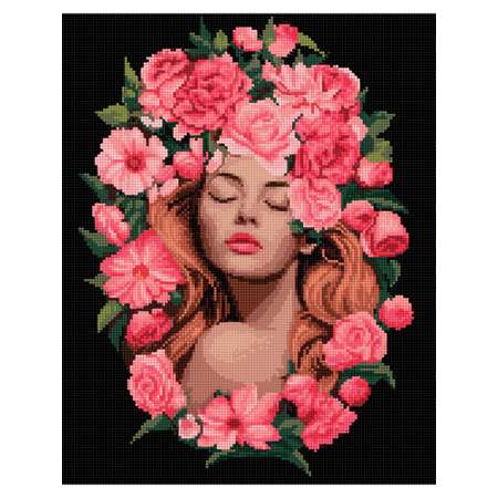 Алмазная мозаика Art on Canvas Цветочный портрет в ассортименте