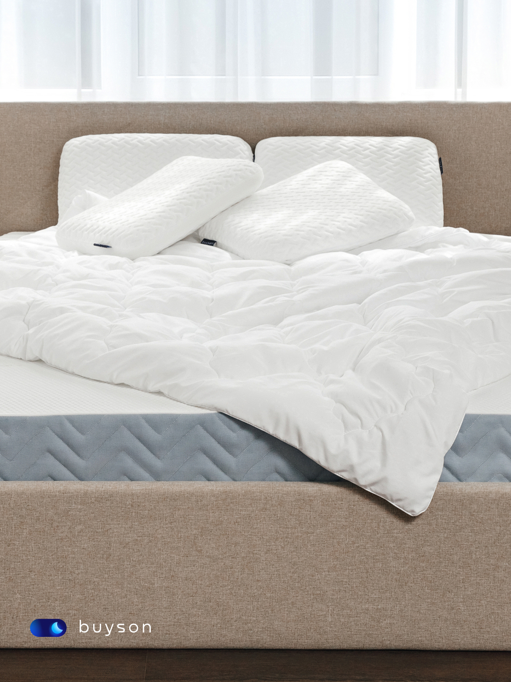 Подушка ортопедическая buyson BuyRest M высота 11.5 см 40 x 60 см 1 шт. - фото 12