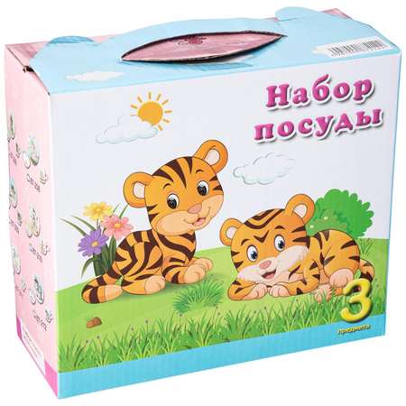 Набор посуды Lefard Машины 3 предмета фарфор 87-214