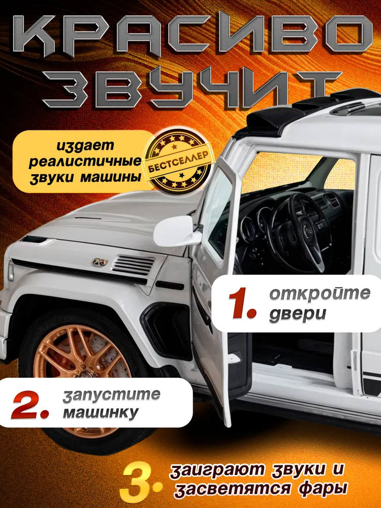 Внедорожник Бестселлер Mercedes 1:24 в ассортименте 02.00.0254.04 - фото 10