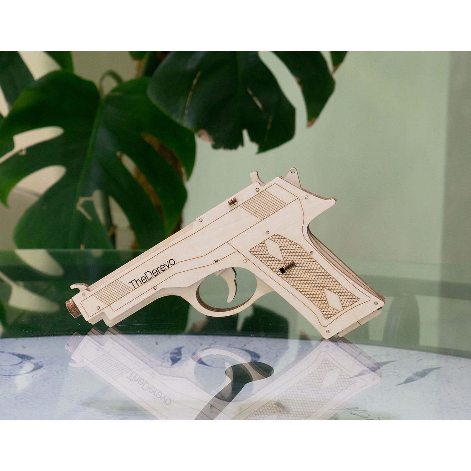 Конструктор The Derevo Пистолет Beretta деревянный - фото 5