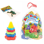 Конструктор БИПЛАНТ Пирамида+ Лягушки+ Конструктор 114 дет.