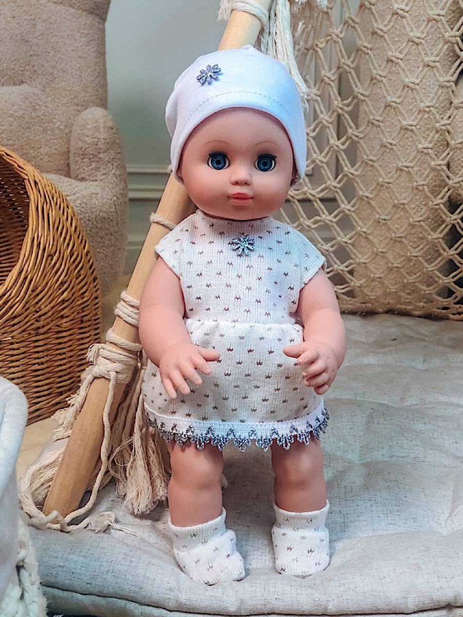 Кукла пупс СТРАНА КУКОЛ большая озвученная высота 35 см 24-09.3 - фото 11