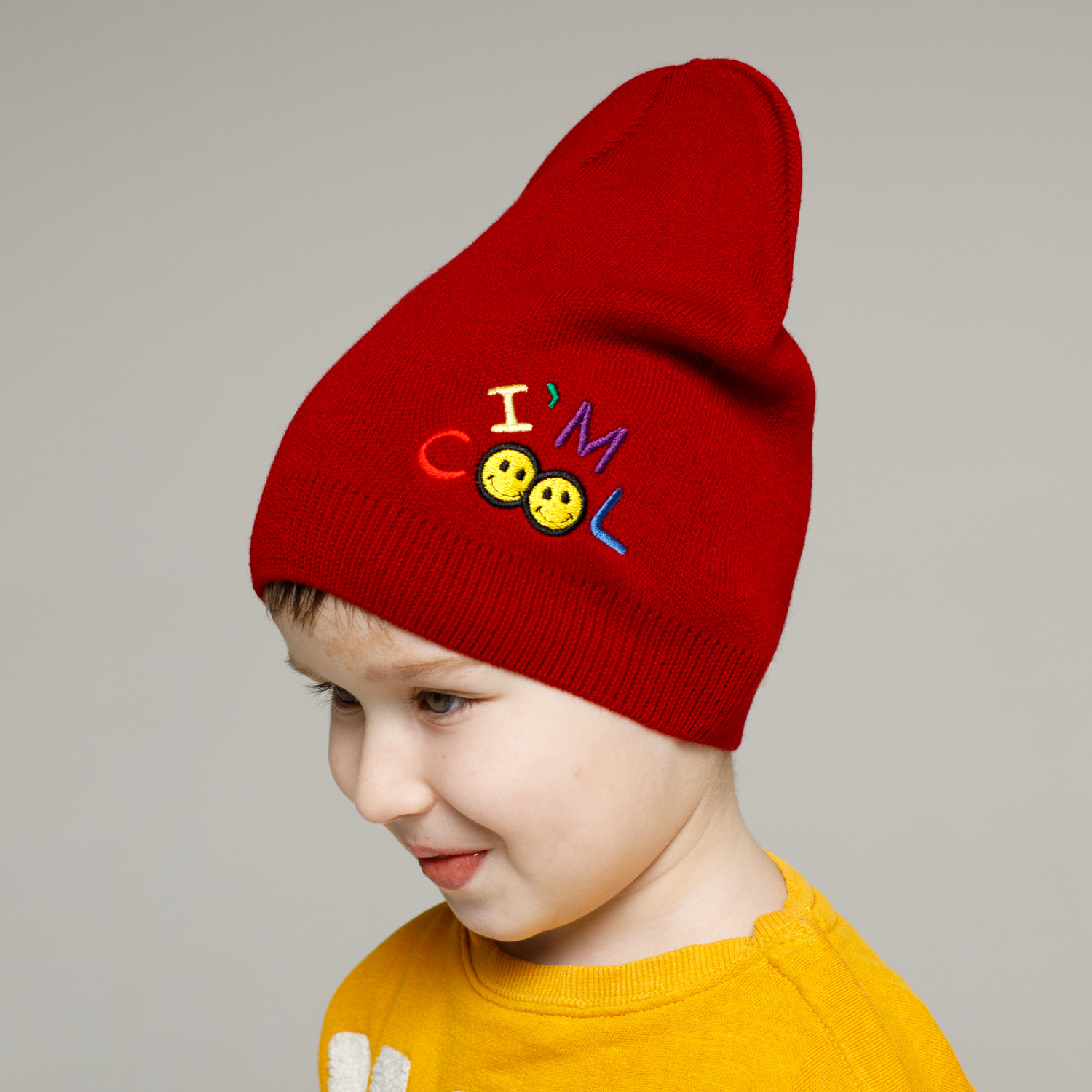 Шапка детская Bai FAMILY EF-003красный - фото 2