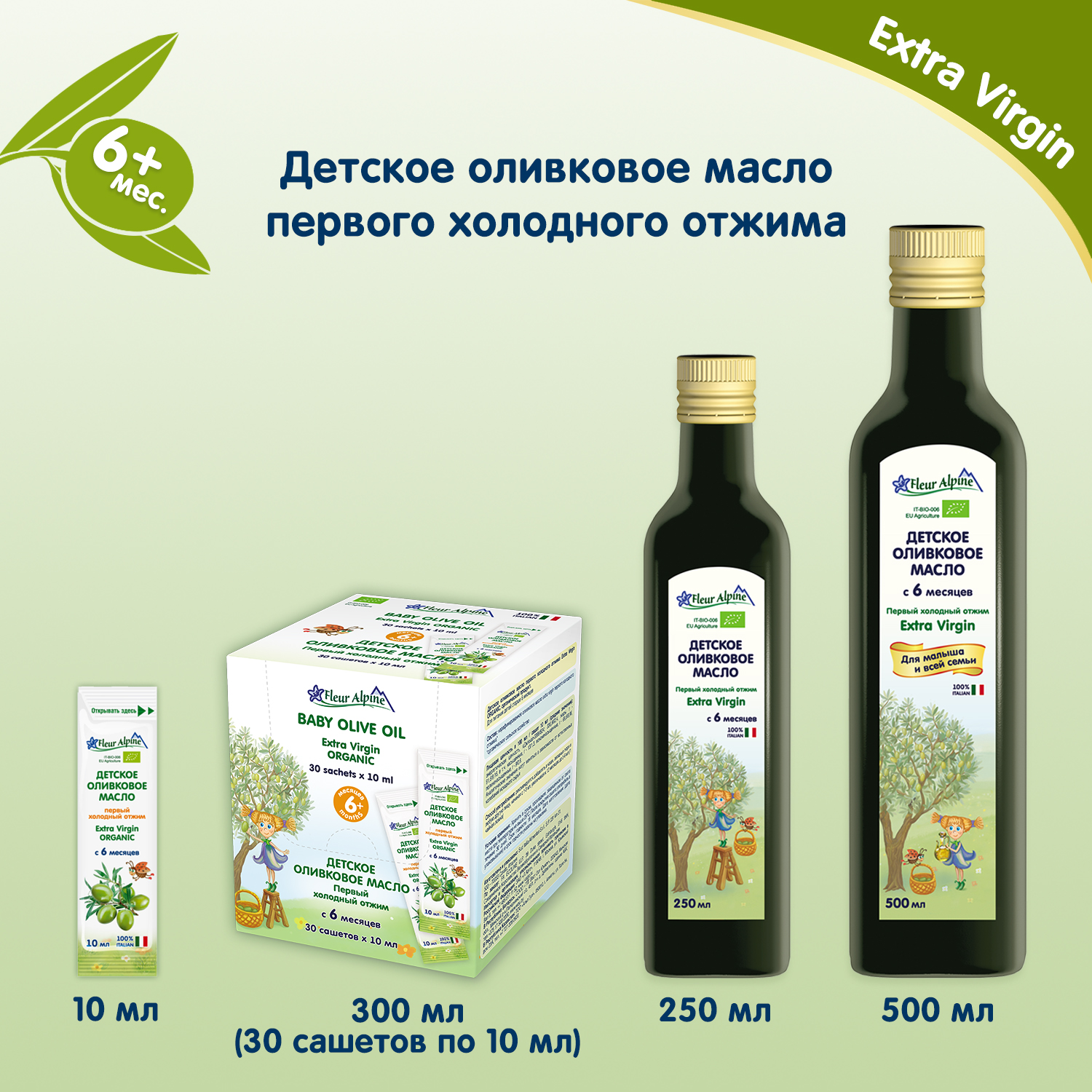 Масло Fleur Alpine оливковое детское 250 мл с 6 месяцев - фото 5
