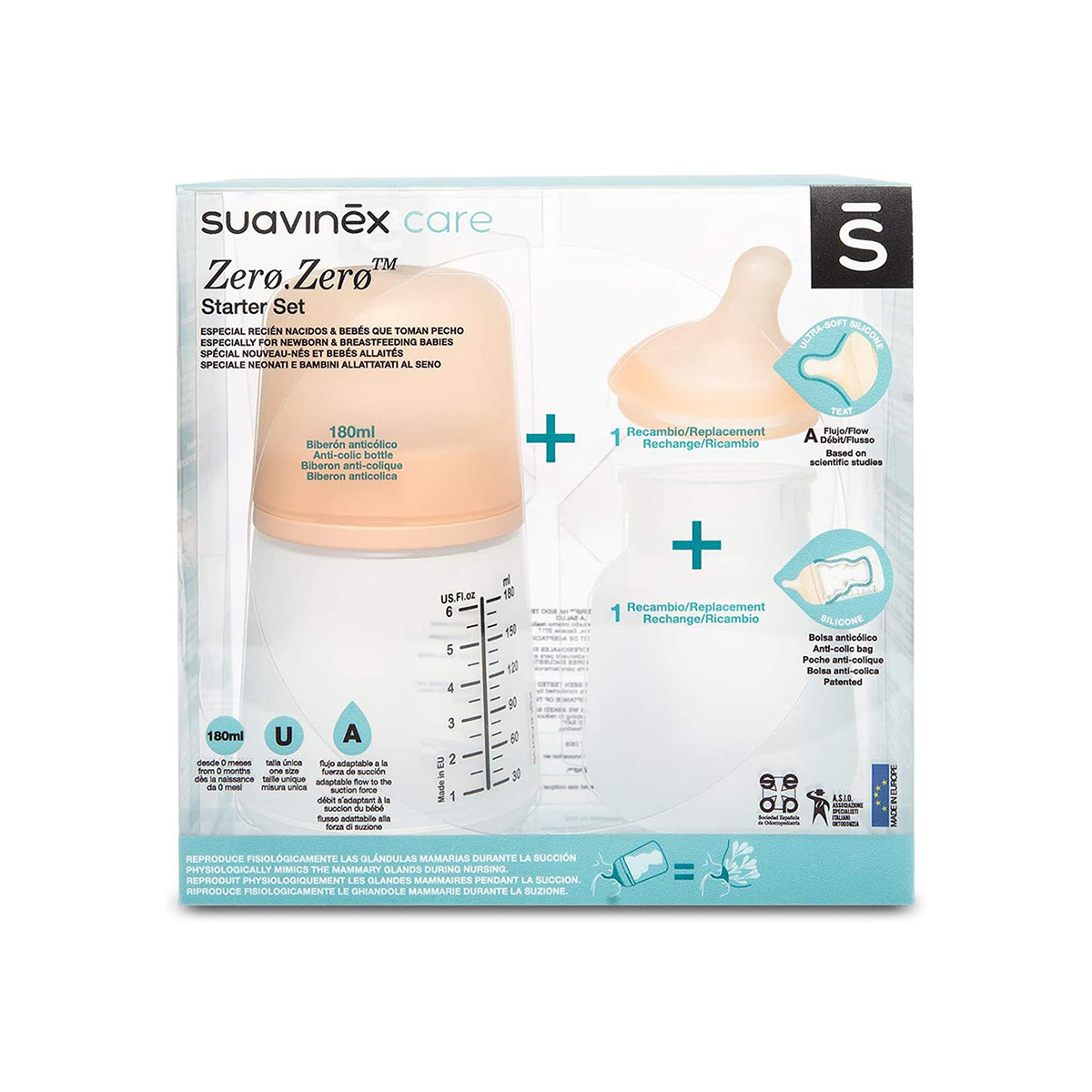 Набор для кормления Suavinex 180 мл 2 шт. - фото 1