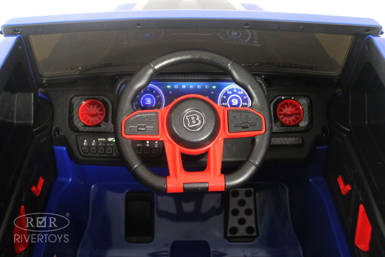 Электромобиль RIVERTOYS Mercedes Z777ZZ-BLUE С пультом ДУ - фото 9