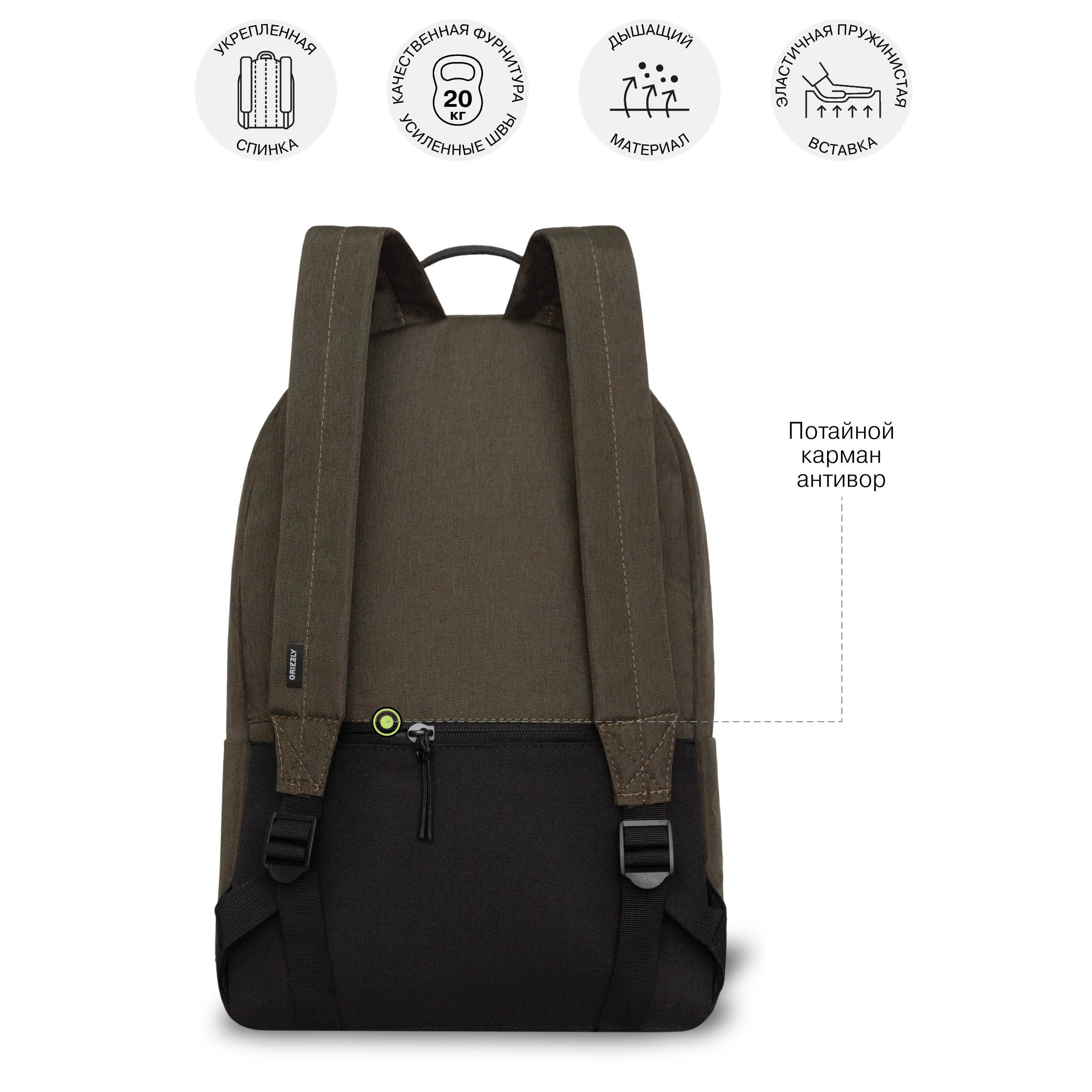 Рюкзак Grizzly для мальчика - фото 8