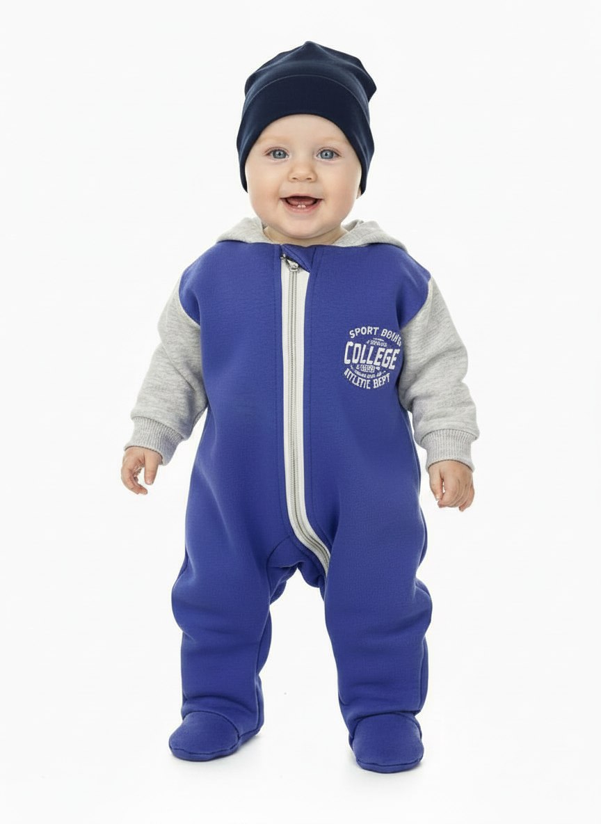 Изображение товара Детский тёплый комбинезон VGtrikotazh 80 с начесом для малышей и грудничков Изображение товара Детский тёплый комбинезон VGtrikotazh 80 с начесом для малышей и грудничков