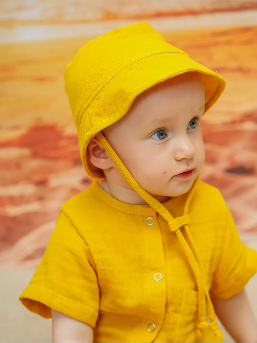 Песочник Супер Пупс кос/мусл/горчица - фото 15