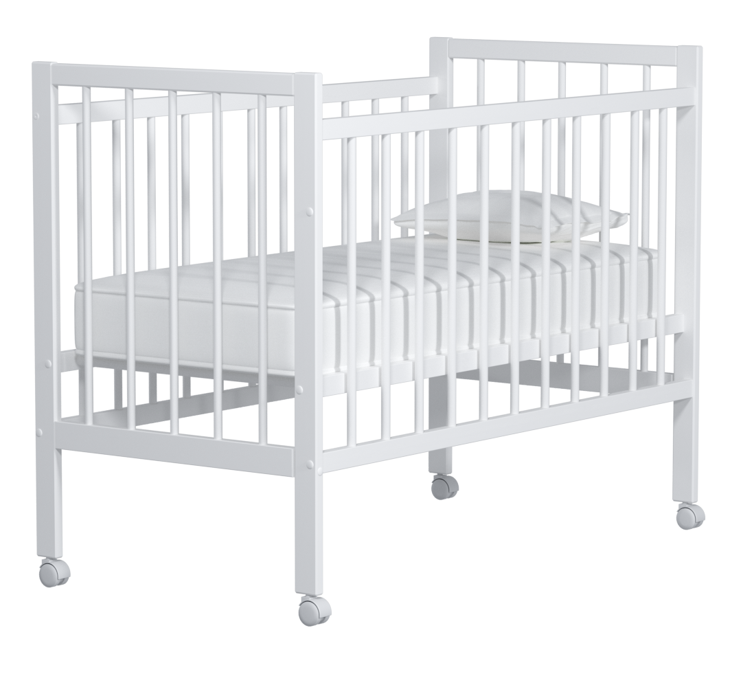 Детская кроватка Wloo Кроватка детская белая 120*60, без маятника (белый) - фото 1