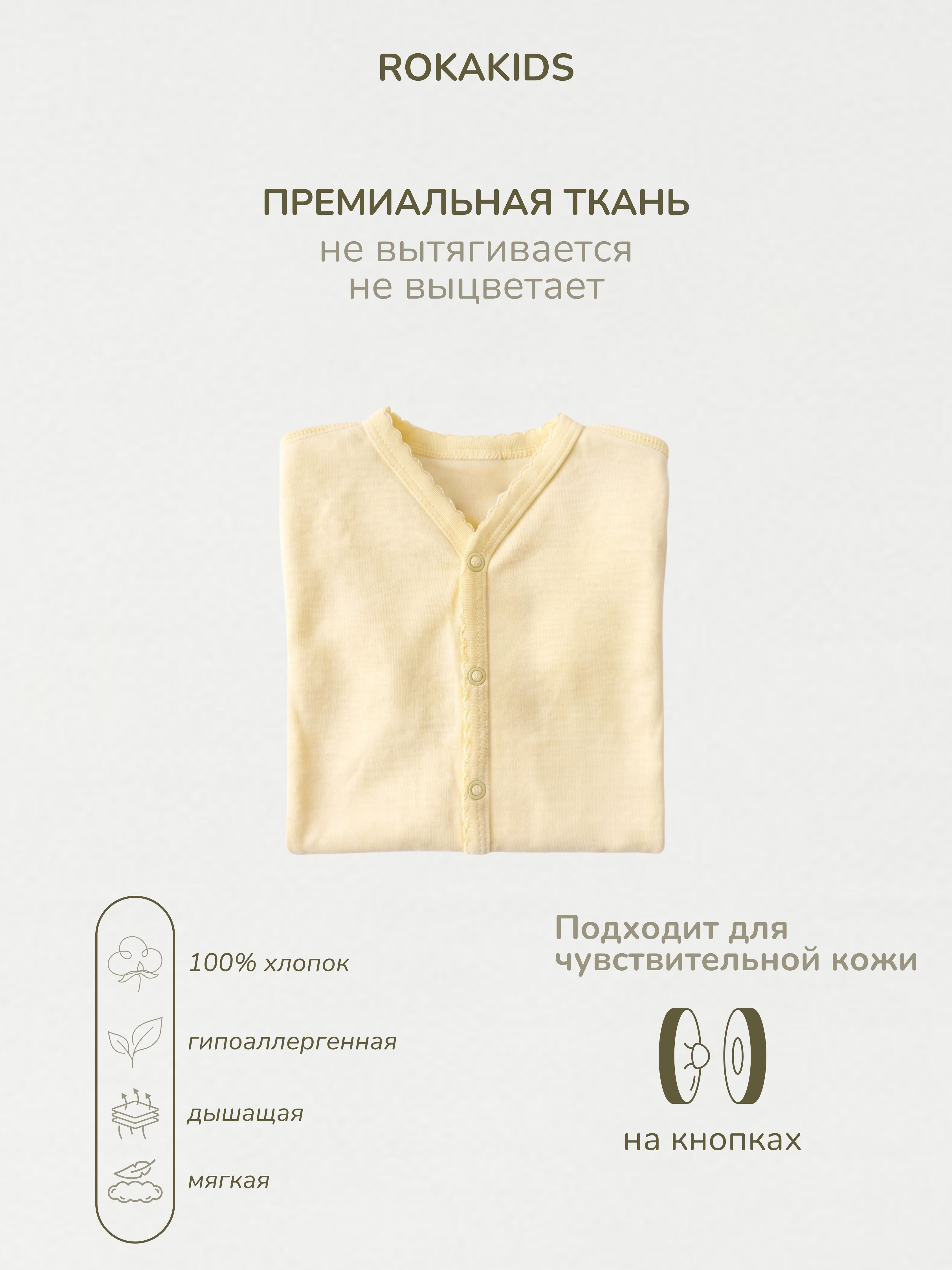 Комбинезон ROKAKIDS КБз30ИП_Банановый_мусс - фото 3