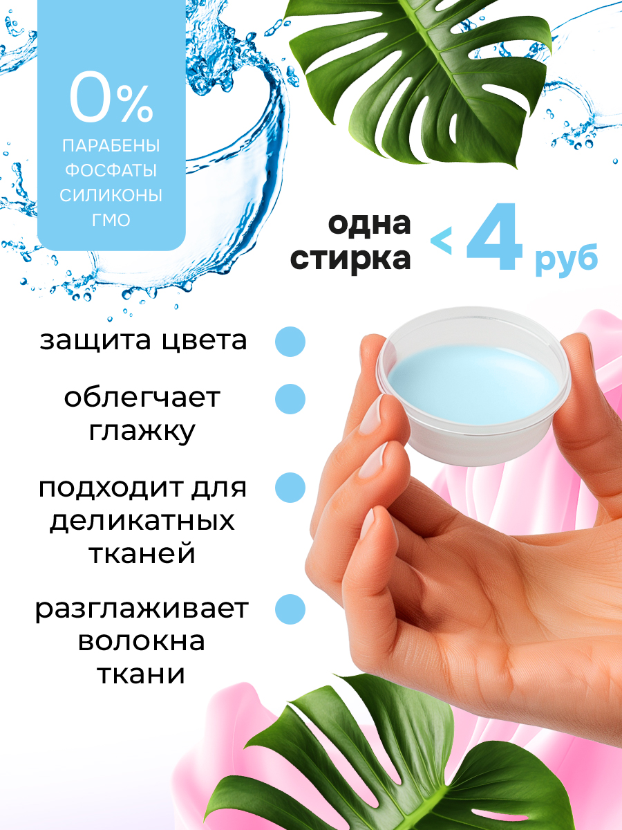 Кондиционер KIPNI 1.5 л 1.6 кг 1 шт. 1 упак. - фото 3