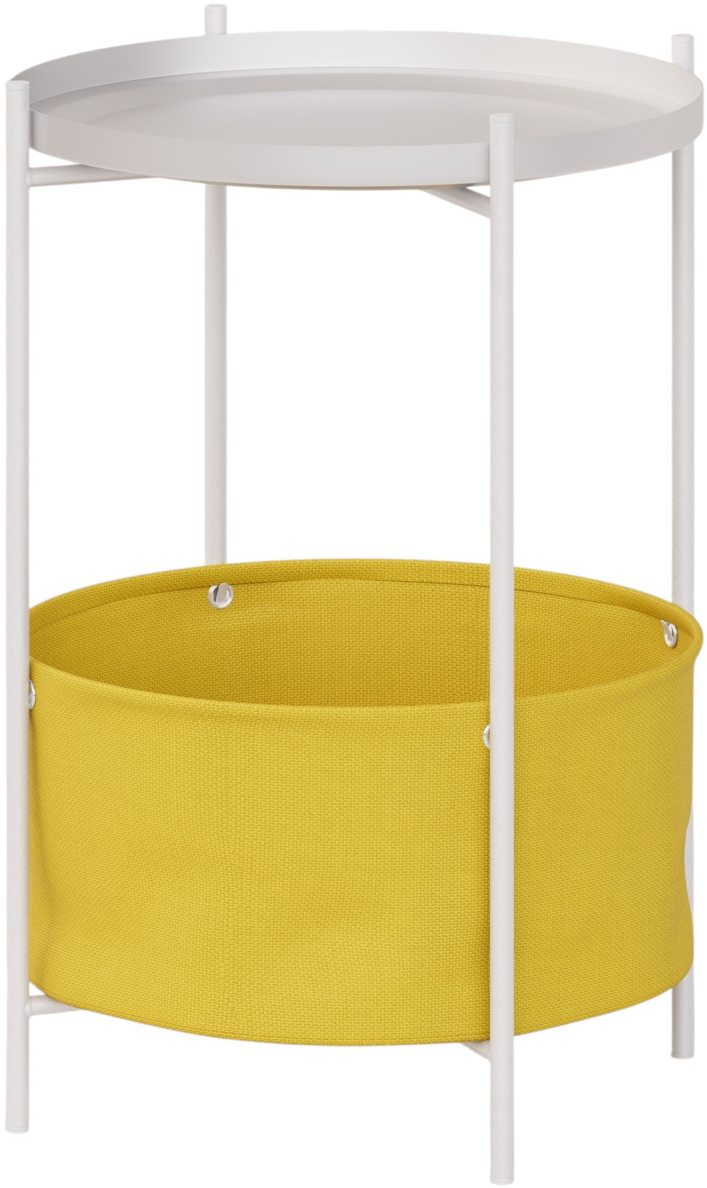 Стол журнальный LAVARIS Элдэй CUBA SUNNY Желтый/белый муар - фото 5