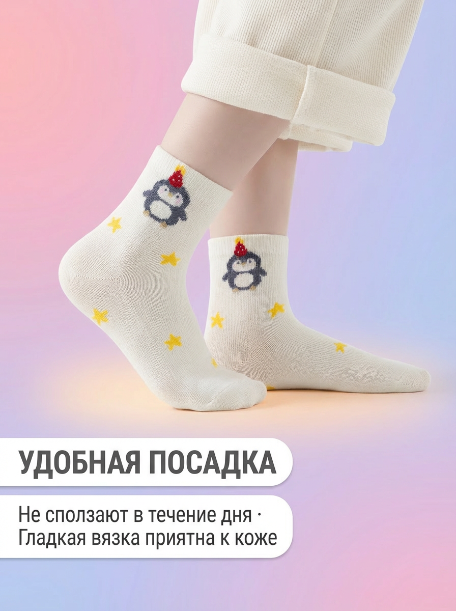 Носки 5 пар Bambooland Socks_girlsanimal - фото 5