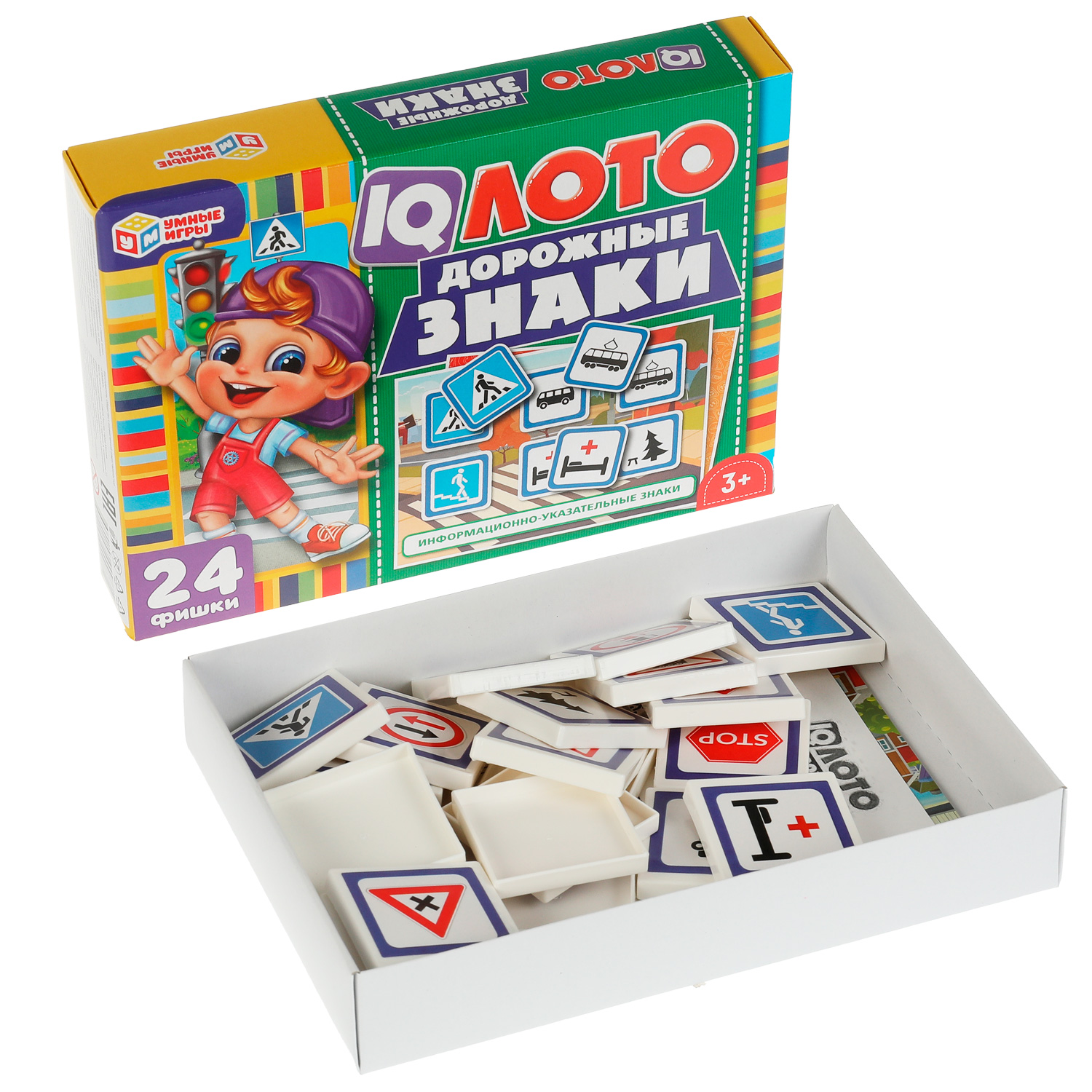 Настольная игра Умные игры IQ Лото Дорожные знаки - фото 2