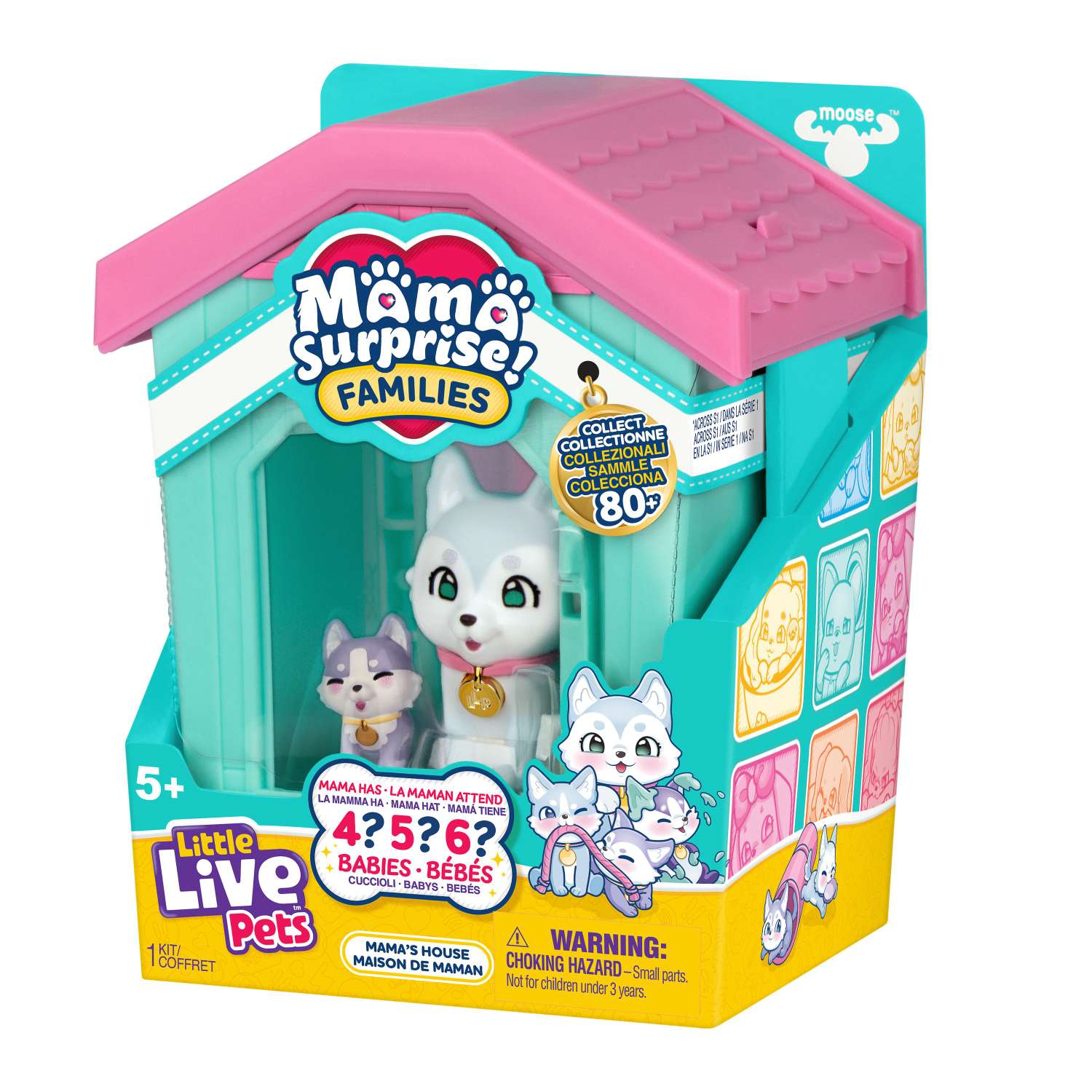 Игровой набор Moose cемья собачек в домике - фото 2