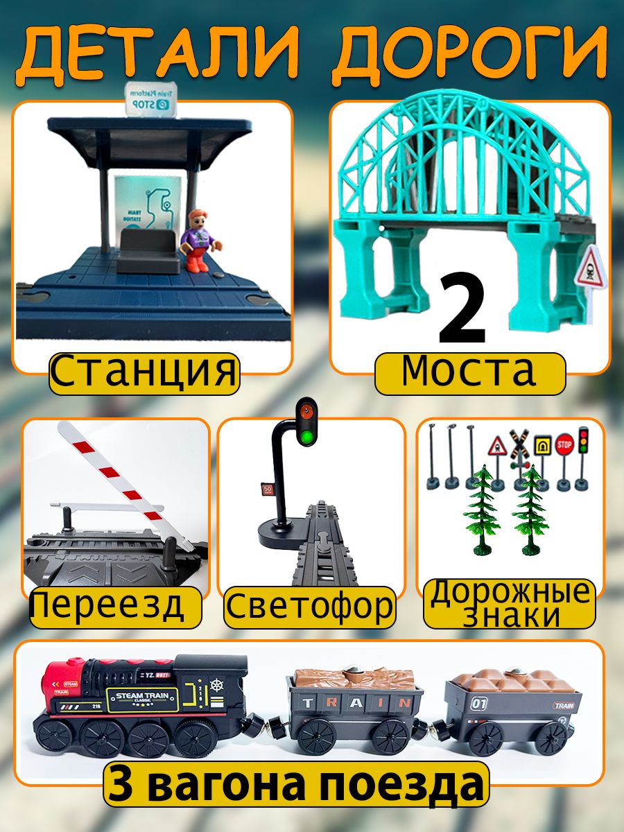 Набор железнодорожный Avangard Toys 7886 - фото 3