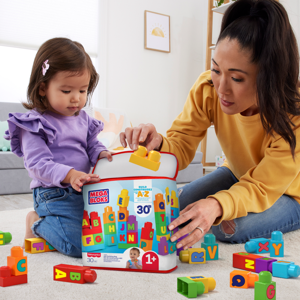 Конструктор Mega Bloks Alphabet Block Bag 30 дет. - фото 5