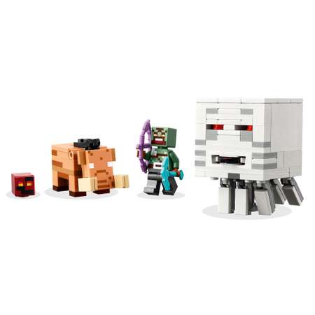 Конструктор LEGO Minecraft Засада на нижнем портале блочный