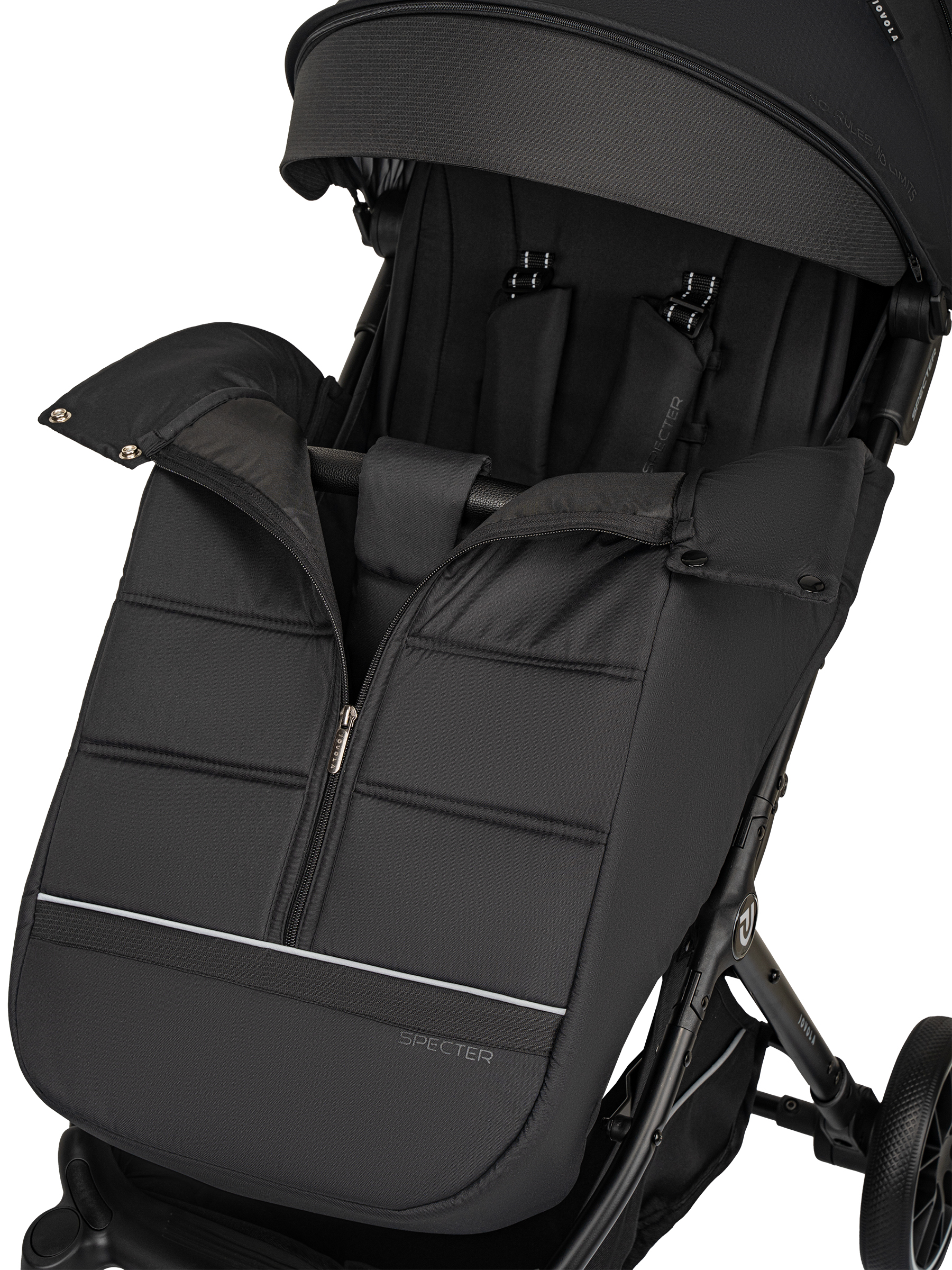 Коляска прогулочная JOVOLA Specter черный - фото 27