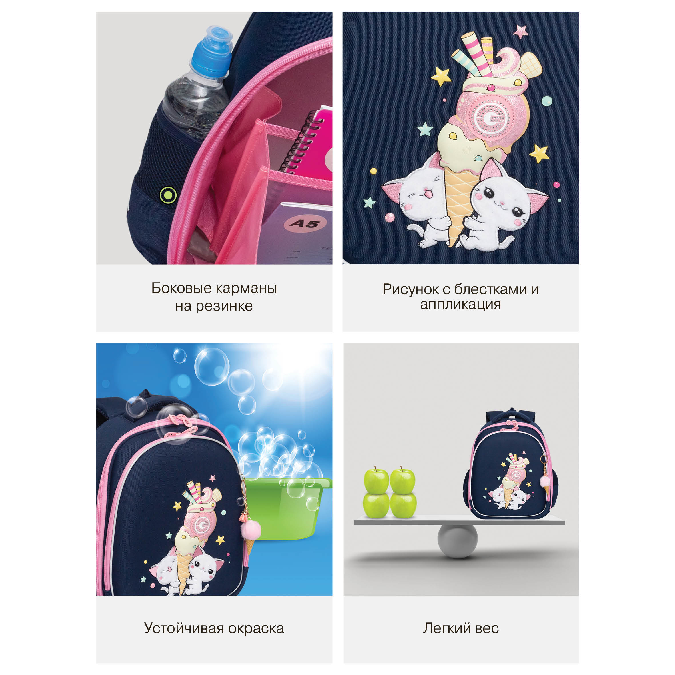 Ранец Grizzly Мороженка - фото 13