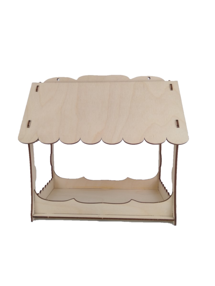 Сборная модель FOFA Кормушка для птиц Домик ST0205 - фото 4